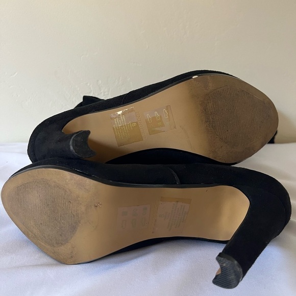 Express Over the knee heel sock boots adjustable faux suede size 8 Preow… - Picture 16 of 16